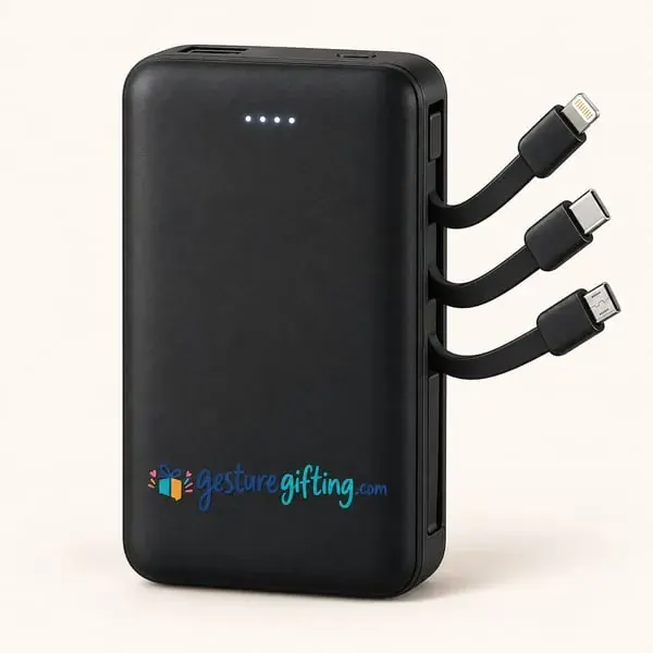 3-in-1 Power Bank with Cables with your logo