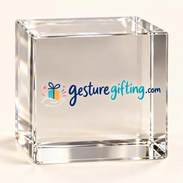 3D Laser Crystal Cube with your logo