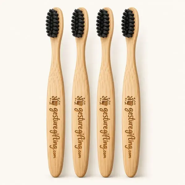 Bamboo Toothbrush Pack of 4 with your logo