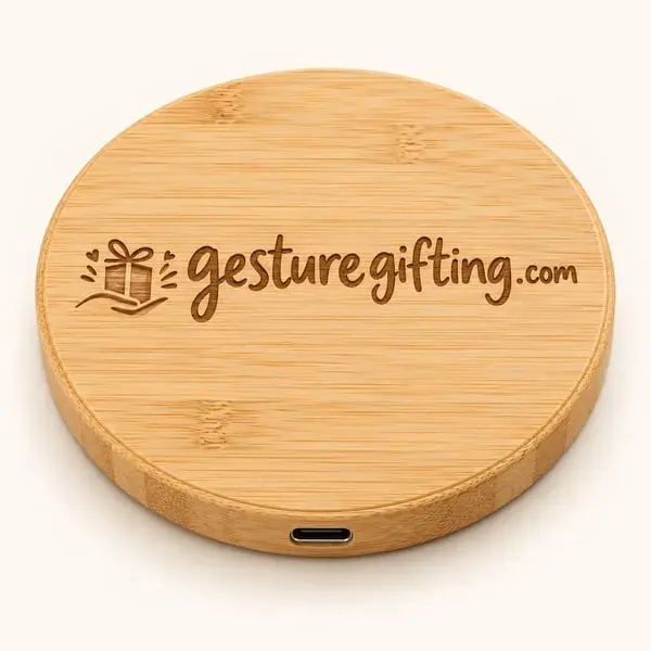 Bamboo Wireless Charger with your logo