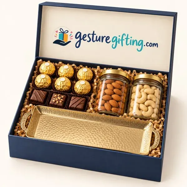 Chocolate & Dry Fruit Hamper with your logo