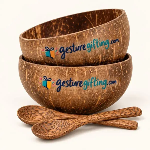 Coconut Shell Bowl Set with your logo