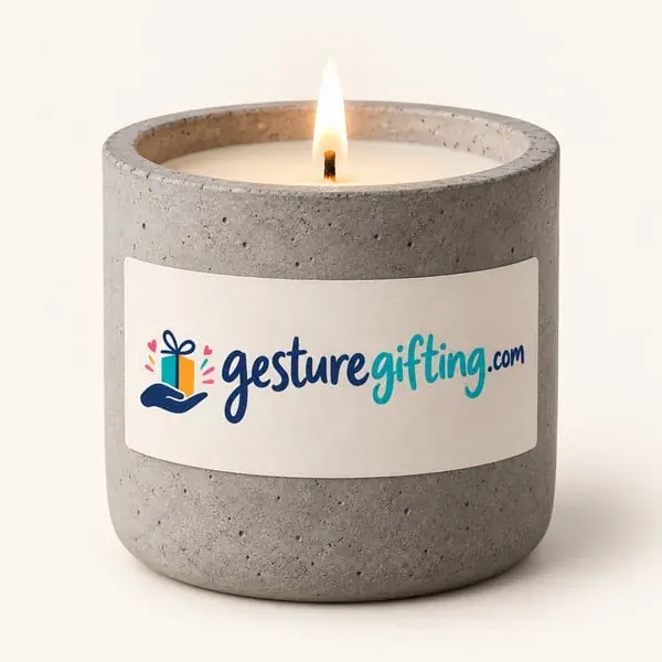 Concrete Candle with your logo