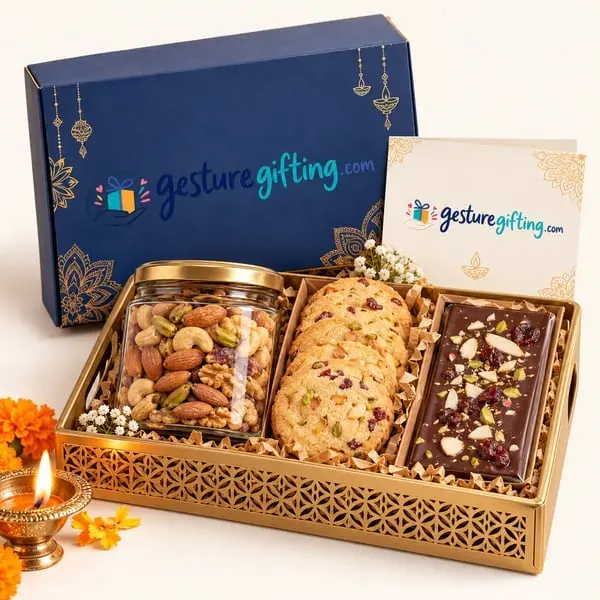 Diwali Gourmet Snack Tray with your logo