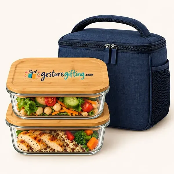 Glass Lunch Box Set with your logo