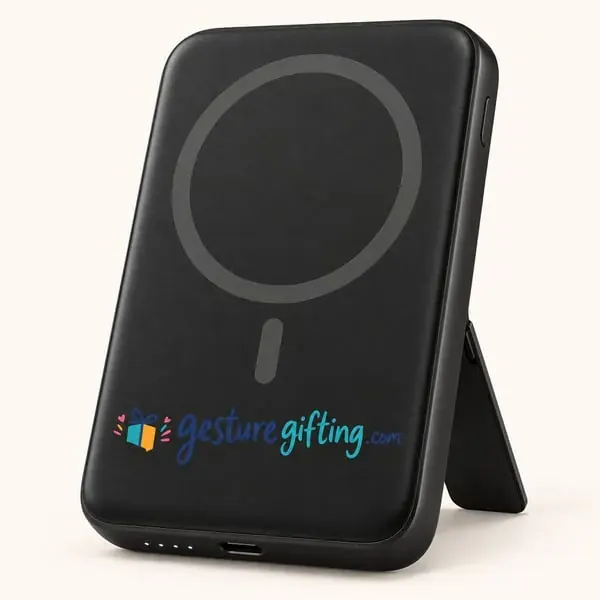 Magnetic Wireless Power Bank with your logo