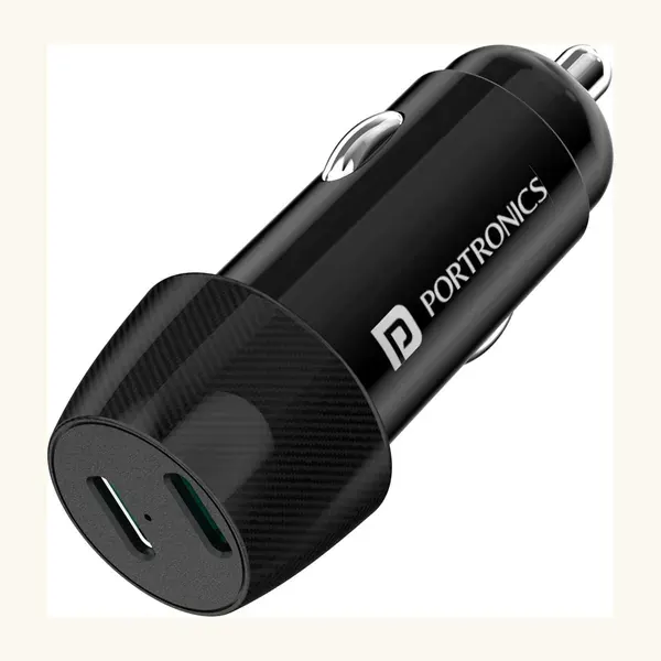 Portronics CAR POWER 14 Car Charger with your logo