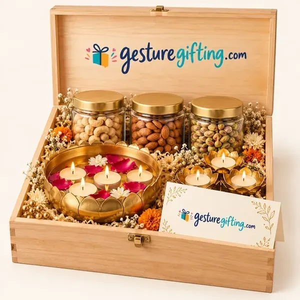 Royal Diwali Wooden Crate with your logo