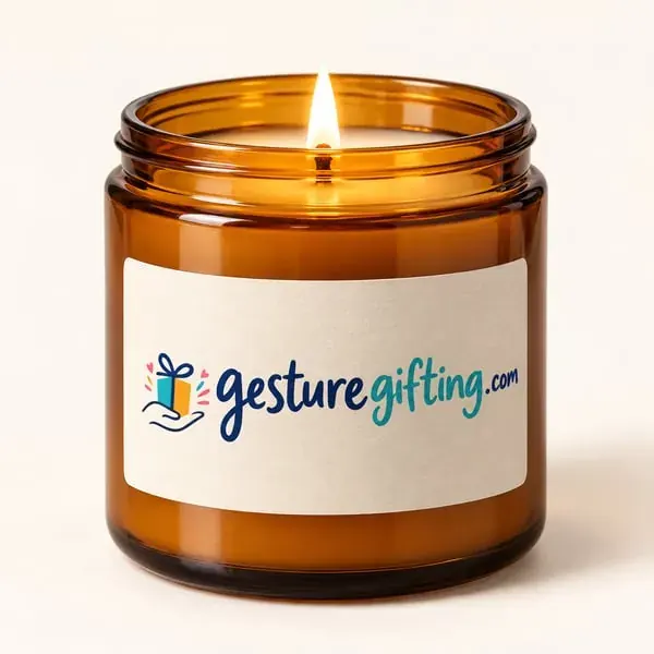 Soy Candle in Glass Jar with your logo