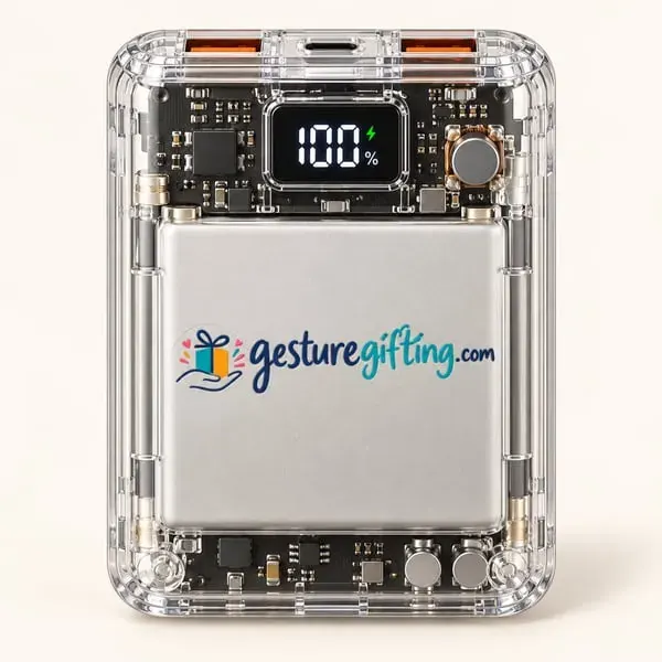 Transparent Power Bank with your logo